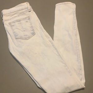Rag and Bone white washed jeans